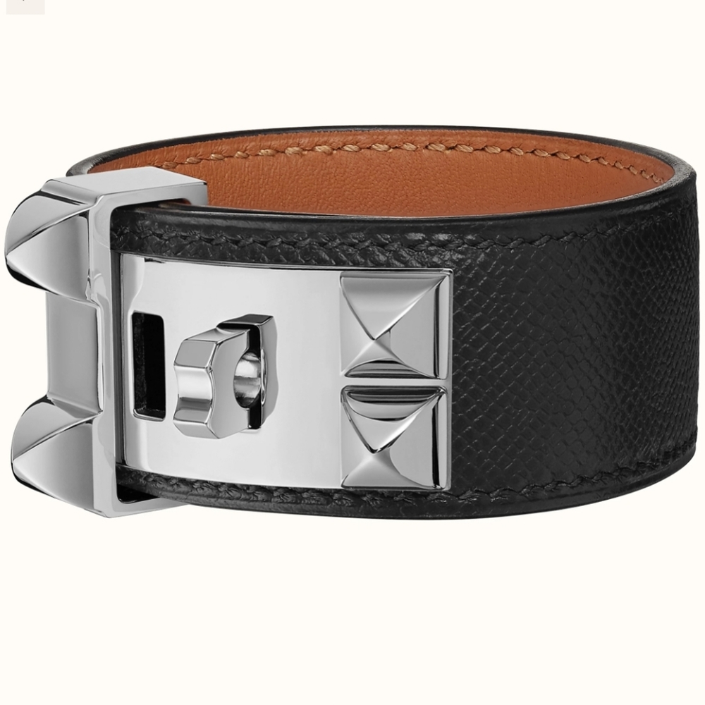 Hermes Collier de Chien CDC 24 bracelet Black PHW